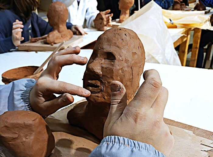 Sculpture d'après modèle vivant